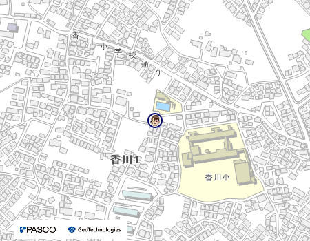 香川第2児童クラブ（みずたまクラブ）の地図