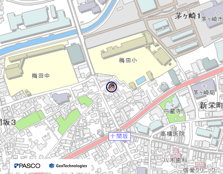 梅田第2児童クラブ（にじいろクラブ）の地図