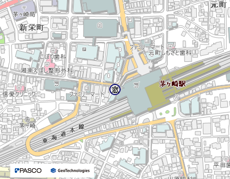 茅ヶ崎駅前市民窓口センターの地図