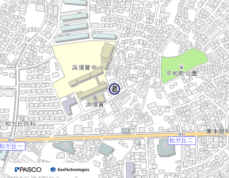 老人憩の家　浜須賀会館の地図