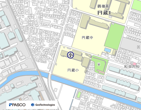 円蔵小学校の地図