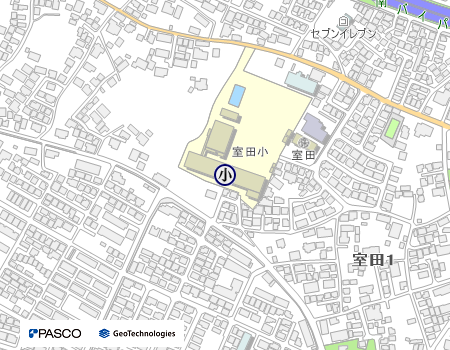 室田小学校の地図
