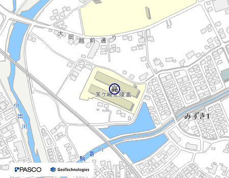 県立茅ヶ崎北陵高等学校の地図