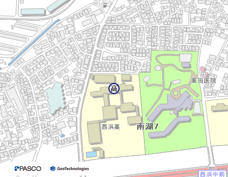 県立茅ヶ崎西浜高等学校の地図