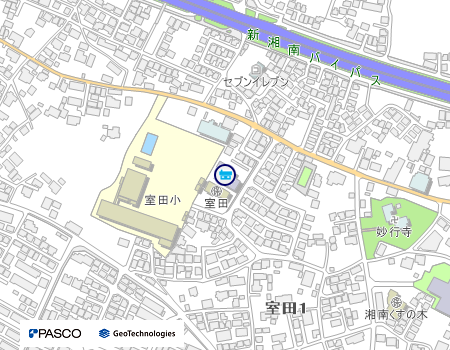 松林公民館の地図