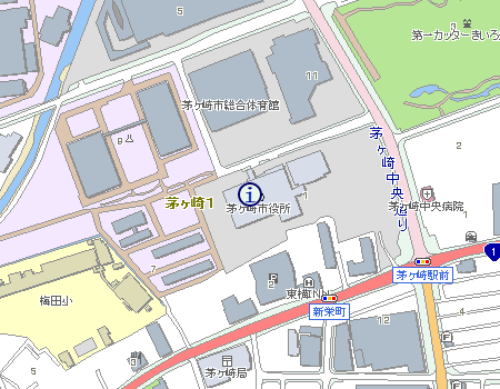 茅ヶ崎第2駐車場（市役所駐車場）案内図