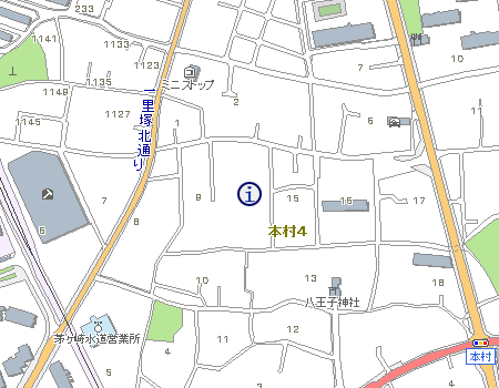 本村四丁目の地図