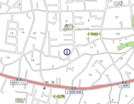 小和田一丁目の地図