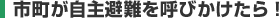 市町が自主避難を呼びかけたら！