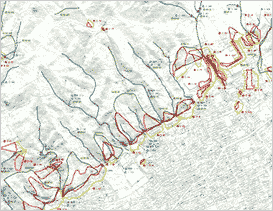 図：土砂災害危険箇所の分布状況