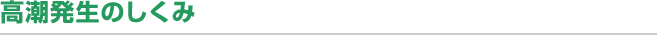 高潮発生のしくみ